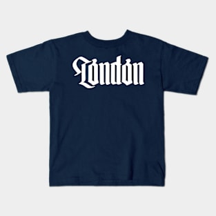 London - White Kids T-Shirt